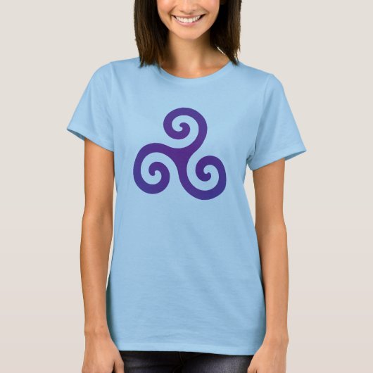 Paarse Triskele T-shirt (Voorkant)