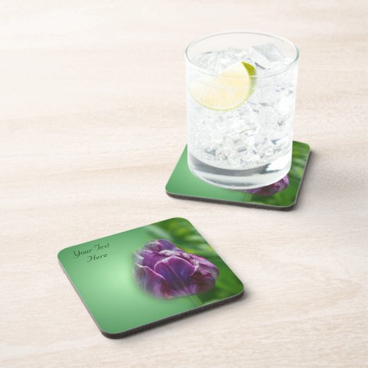 Paarse trommel Natuur Onderzetter set (Rechterzijde)