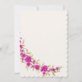 Paarse trompet wijnstok bloementuin Vrijgezellenfe Kaart (Achterkant)