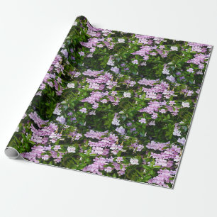 Paarse Trompetten Cadeaupapier