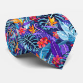 Paarse tropen stropdas (Opgerold)