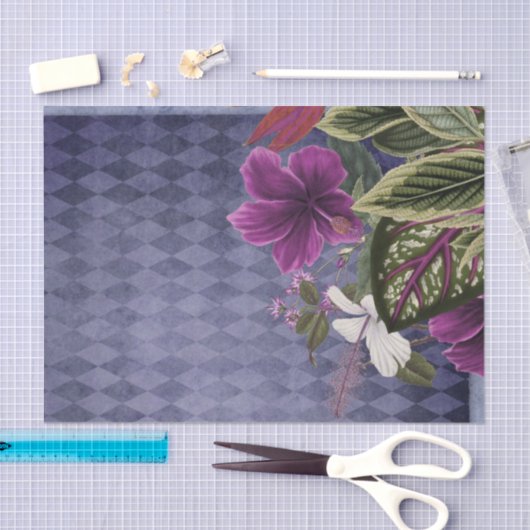  Paarse tropische storm Tissuepapier (Craft)