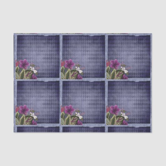 Paarse tropische storm Tissuepapier (Voorkant)