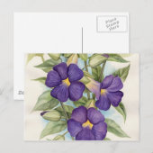 Paarse tropische ventilatorverf - Multi Briefkaart (Voorkant / Achterkant)