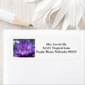 Paarse Tropische waterloperlabels 2017 Etiket (Insitu)