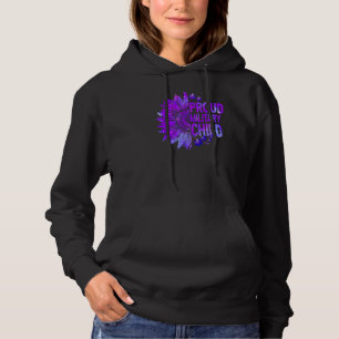 Paarse Trotse Militaire Kind Militaire Kinderen Ma Hoodie
