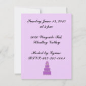 Paarse trouwerij kaart (Achterkant)