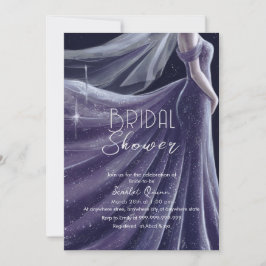 paarse trouwjurk vrijgezellenfeest #3 kaart