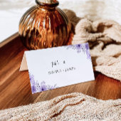 Paarse trouwkaarten Sjabloon