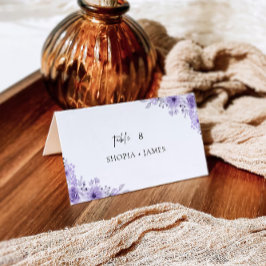 Paarse trouwkaarten Sjabloon