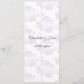 paarse trouwmenu menu (Achterkant)