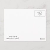 Paarse Trouwtaart Bedankt Ansichtkaart Briefkaart (Achterkant)