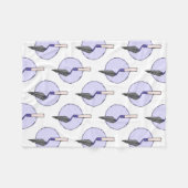 Paarse trowel - Uitrusting voor archeoloog Fleece Deken (Voorkant (Horizontaal))