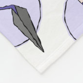 Paarse trowel - Uitrusting voor archeoloog Fleece Deken (Hoek)