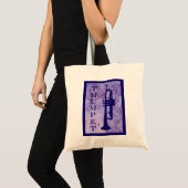 Paarse trumpet! tote bag (Voorkant (product))