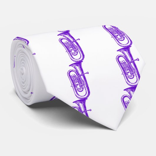 Paarse Tuba Stropdas (Opgerold)