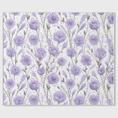 Paarse tuin cadeaupapier (Vlak)