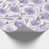 Paarse tuin cadeaupapier (Hoek)