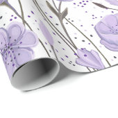 Paarse tuin cadeaupapier (Rol Hoek)