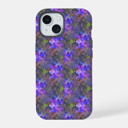 Paarse tuin...... iPhone 15 case (Achterkant)
