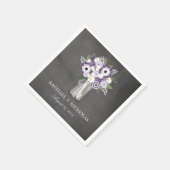 Paarse tuin metselaar | Bruiloft Servetten (Hoek)