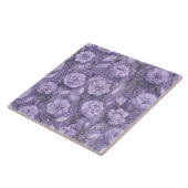 Paarse tuin tegeltje (Zijkant)