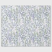 Paarse Tuinbloemen Cadeaupapier (Vlak)