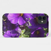 Paarse tuinbloemen Case-Mate iPhone case (Achterkant (horizontaal))