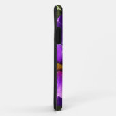 Paarse tuinbloemen Case-Mate iPhone case (Achterkant/rechts)