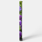 Paarse tuinbloemen samsung galaxy hoesje (Linkerkant)