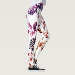 Paarse tuinbouw  Floral Toile No.2 Leggings