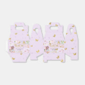 paarse tuinfee, vlinderverjaardag bedankdoosjes (Uitgevouwen)