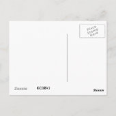 PAARSE TULIP BRIEFKAART (Achterkant)