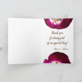 Paarse Tulip Dank je Kaart (Binnen)