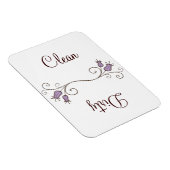 Paarse Tulip Dishwasmachine Clean - Vuile magneten (Rechterzijde)