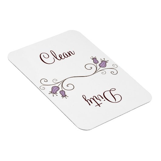 Paarse Tulip Dishwasmachine Clean - Vuile magneten (Rechterzijde)