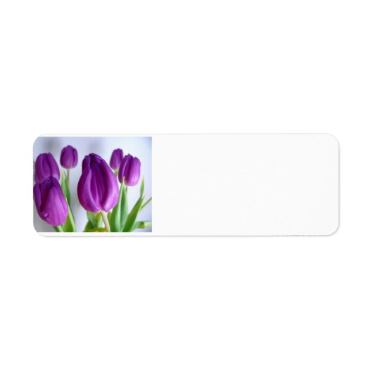 Paarse Tulip Etiket (Voorkant)