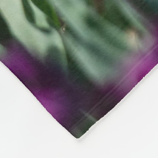 Paarse Tulip Fleece Deken (Hoek)