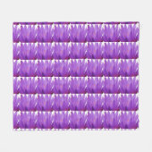 Paarse Tulip Fleece Deken (Voorkant (Horizontaal))