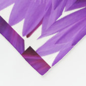 Paarse Tulip Fleece Deken (Hoek)
