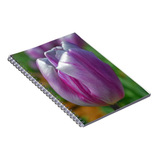  Paarse Tulip Flower Art Journal Notitieboek (Rechterzijde)