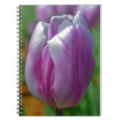 Paarse Tulip Flower Art Journal Notitieboek (Voorkant)