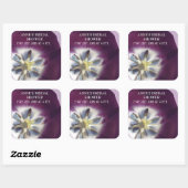 Paarse Tulip Foto Sticker Vrijgezellenfeest (Vel)