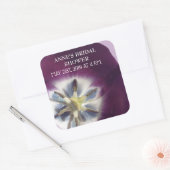 Paarse Tulip Foto Sticker Vrijgezellenfeest (Envelop)