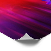 Paarse Tulip Haze Poster (Hoek)