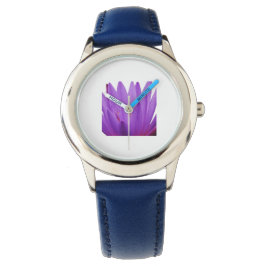 Paarse Tulip Horloge
