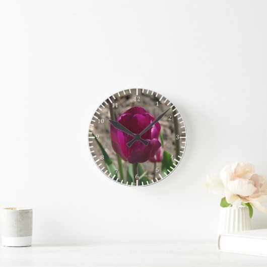 Paarse Tulip klok (Huis)