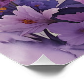 Paarse Tulip Perfect Poster (Hoek)