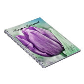 Paarse Tulip Prayer Journal Notitieboek (Rechterzijde)