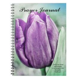 Paarse Tulip Prayer Journal Notitieboek